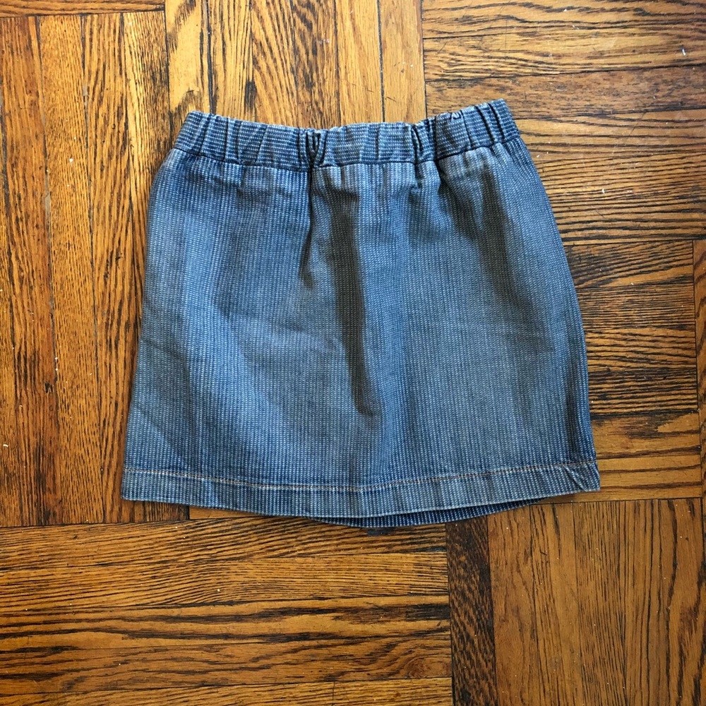 The news jean skirt